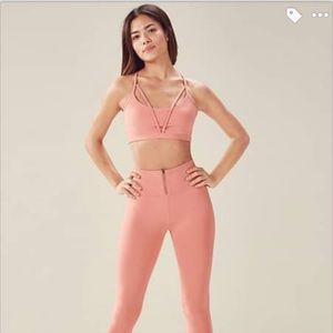 Papaya Pink Fabletics Zipper Set
